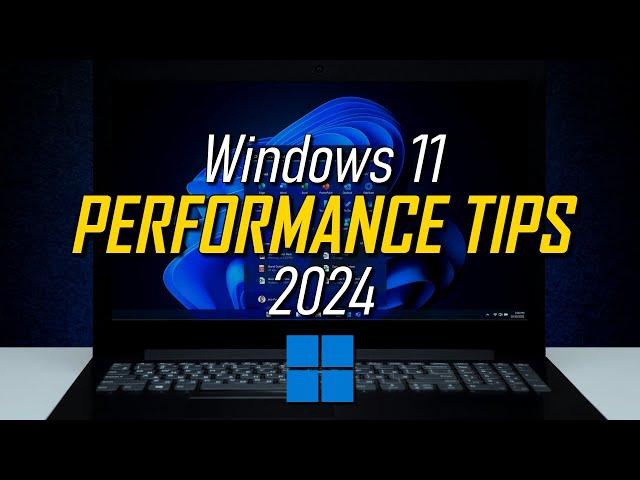 How to SPEED UP Windows 11 to IMPROVE PERFORMANCE! 2024