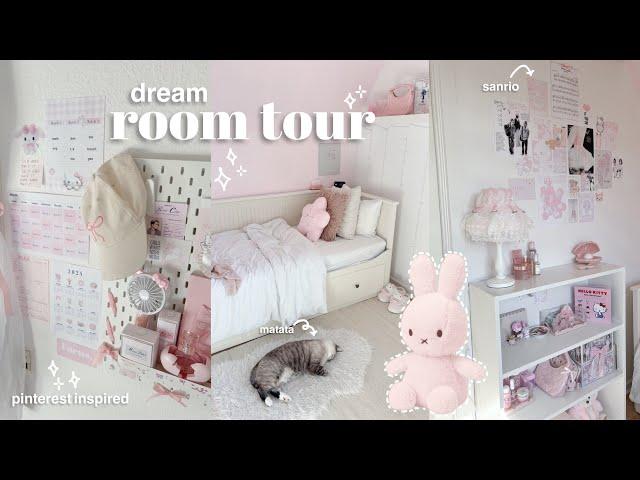 MY DREAM ROOM️ (a tour) | pinterest inspired, aesthetic desk, pink aesthetic