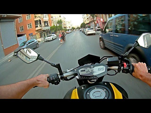 YAMAHA MT-07 AKROPOVİC  EGZOZ İNLETİYOR