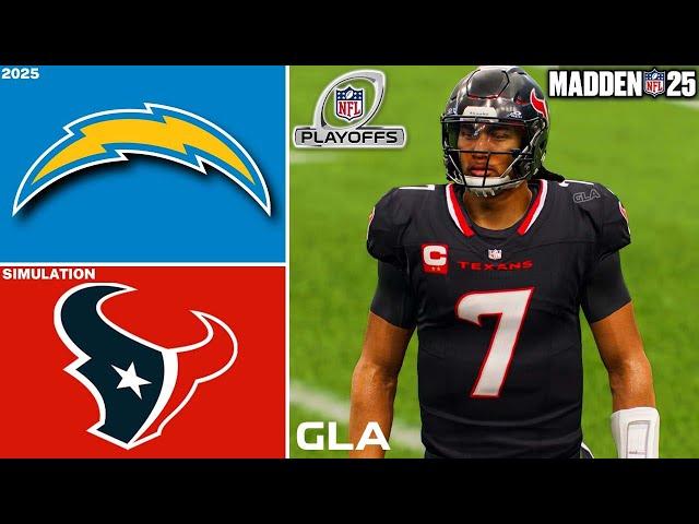 Texans vs. Chargers | Wild-Card Playoffs Simulation | CJ Stroud | Madden 25 Gameplay