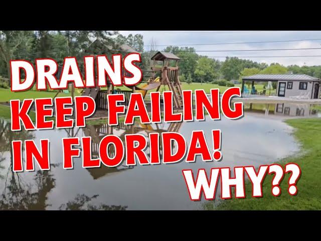 Best Florida Tropical Storm Yard Drain - Super Sump 4 Way Catch Basin  [Hurricane Beryl Results]