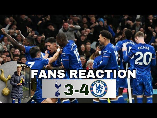 CHELSEA THRASH TOTTENHAM TOTTENHAM 3-4 CHELSEA HIGHLIGHTS NIGERIAN CHELSEA FANS REACTION PALMER