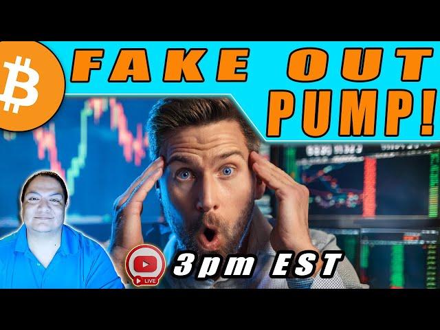 LIVE : Bitcoin - Is THIS PUMP just ANOTHER FAKE OUT to Trap RETAIL ?