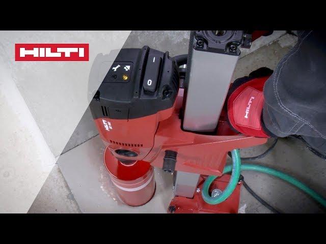 HOW TO use your Hilti DD 160 diamond coring tool for rig-based wet drilling