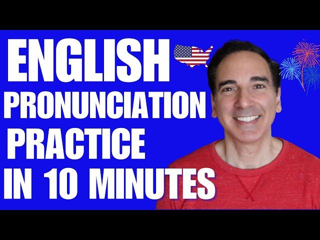 English Pronunciation in 10 minutes: American English  pronunciation lesson