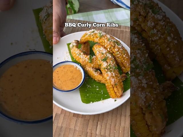 BBQ Curly Corn Ribs !!! The ultimate corn recipe 🫶 perfect for monsoons