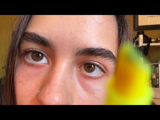 lo-fi asmr // up-close (unconventional?) eye exam // whispering & soft spoken