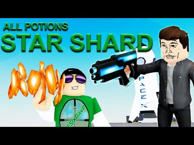 All Potions STAR SHARD New Update Wacky Wizards Roblox 4K with Elon Musk