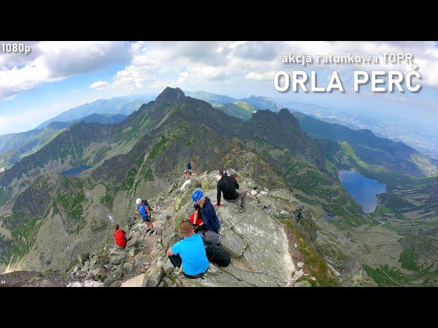 Orla Perć - rescue operation of the Tatra Volunteer Emergency Service helicopter, Poland [1080p]