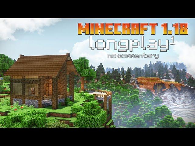 Minecraft 1.18 - Peaceful Longplay | Building small House (No Commentary)