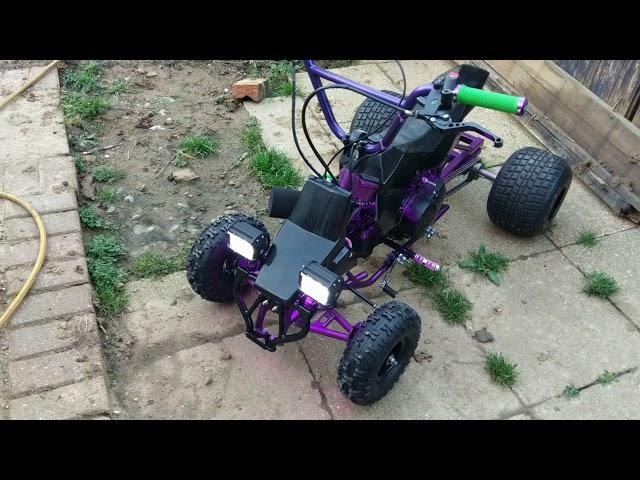 Blata mini Quad bike with stomp 140cc pitbike engine upgrade.