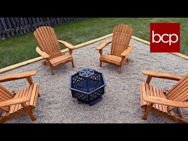 Adirondack Wooden Chair by Best Choice Products  - enhance your fire pit!