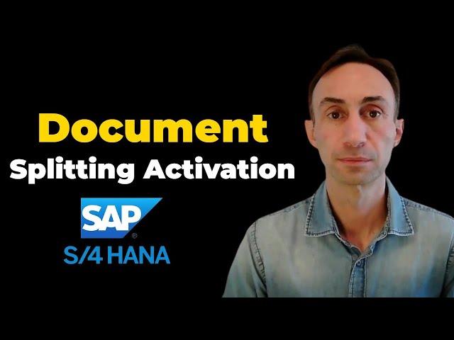 How to active Document Splitting: SAP S/4 HANA