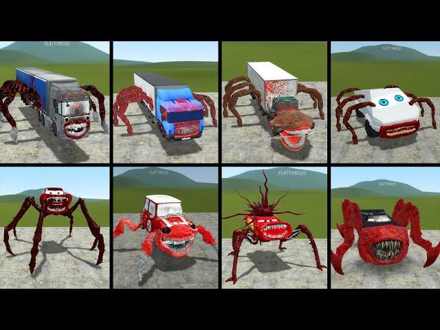 CAR MONSTER:MCQUEEN EATER,TRUCK EATER,TRUCK MONSTER,TESLA MONSTER,CAR EATER,BUS EATER,SCHOOL BUS