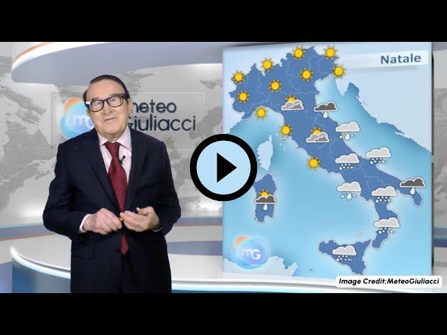 Previsioni meteo per mercoledì 25 dicembre. Natale con freddo e neve