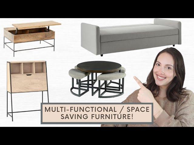 18 SPACE SAVING / MULTI-FUNCTIONAL FURNITURE IDEAS FOR SMALL SPACES!