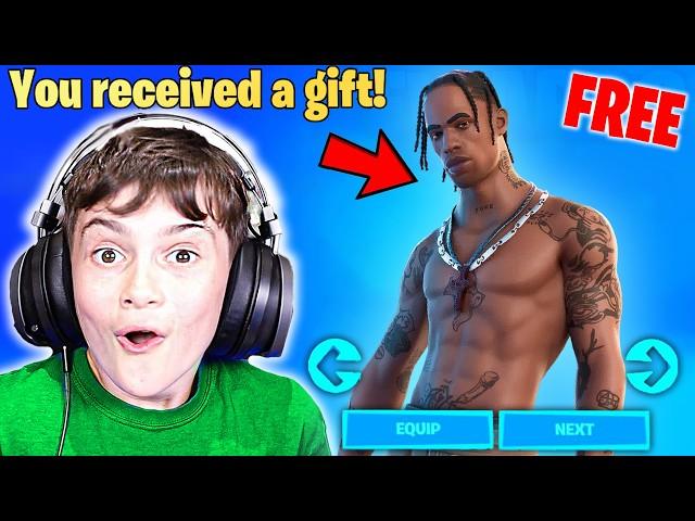 Gifting Little Bro EVERY OG Skin in Fortnite!