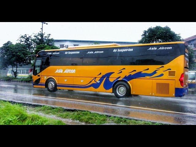 Luxurious AC Buses Live View In Bangladesh Part-12 Rainy day