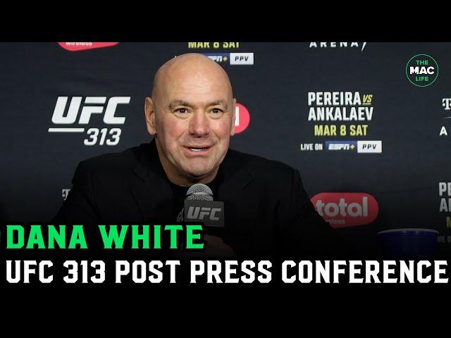 Dana White on Alex Pereira loss: ‘Probably do an immediate rematch’ | UFC 313 Post Press Conference