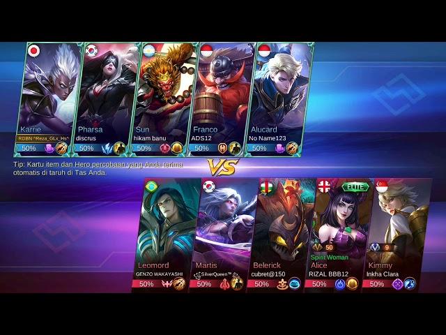 COMBEK WARGA +62 TERLALU BARBAlR akhirnnya kalahGAGAL SAVEGE.....!!(MOBILE LEGENDE BEMBENG)