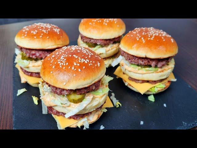 The Big Mac's SECRET Revealed. SAUCE and BURGER recipe.