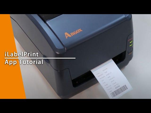 iLabelPrint App Tutorial 【Argox】