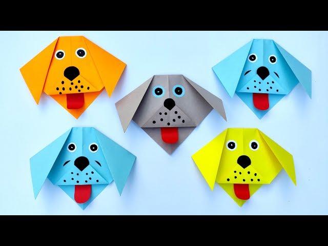 How to make a Paper Dog Tutorial | Paper Puppy Crafts | Easy Origami Dog