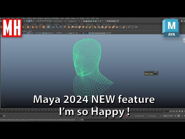 Maya 2024 tutorial : There is a new feature in Maya 2024 and I LOVE it !