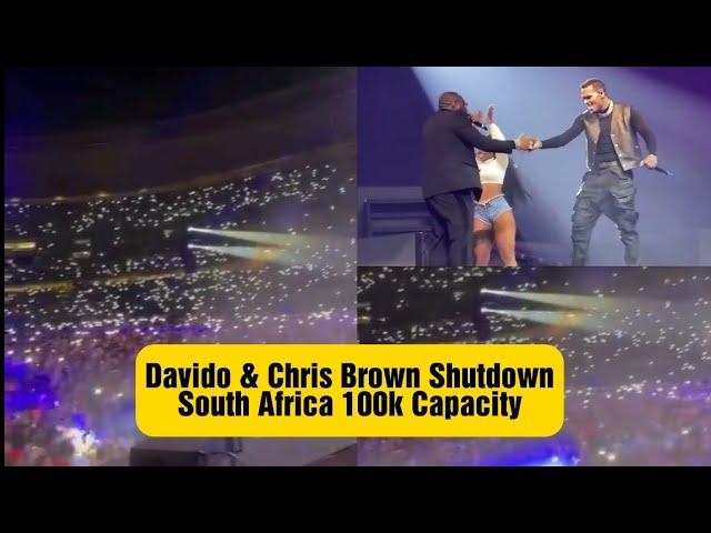 Davido, Chris Brown Shutdown South Africa Stadium – Performs Blow My Mind, Sensational