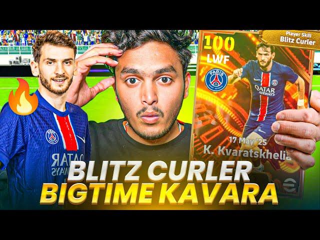 BLITZ CURLER Kvaratskhelia Big TimeEND GAME CARD BEST BLITZ CURLER | efootball mobile 25
