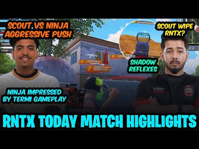 Shocking Reflexes NinjaJOD vs SCOUT 1v1 RNTX Aggressive PUSH | Team Xspark Today Match Highlights