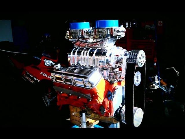 BLOWN BIG BLOCK DYNO RUN 850 HP @ 6500 RPM - 454 & BDS 8-71 Blower