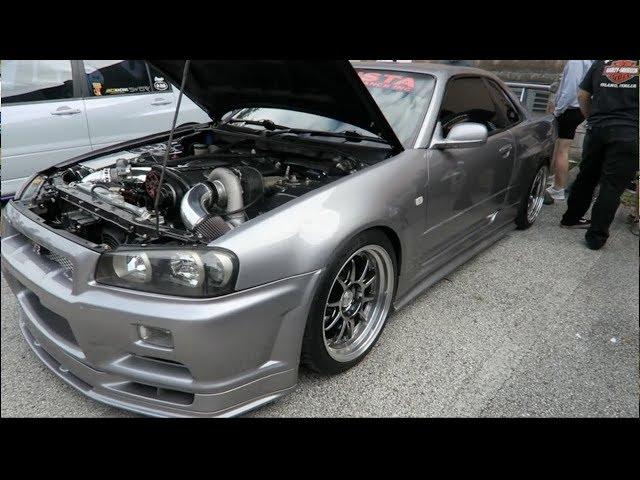 R34 GTR SHUTS DOWN CAR MEET!