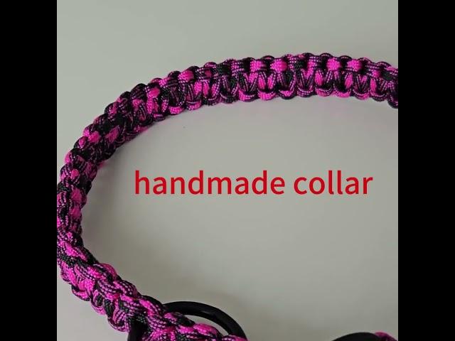 handmade paracord crafts#paracord dog collar#pvc coated collar#