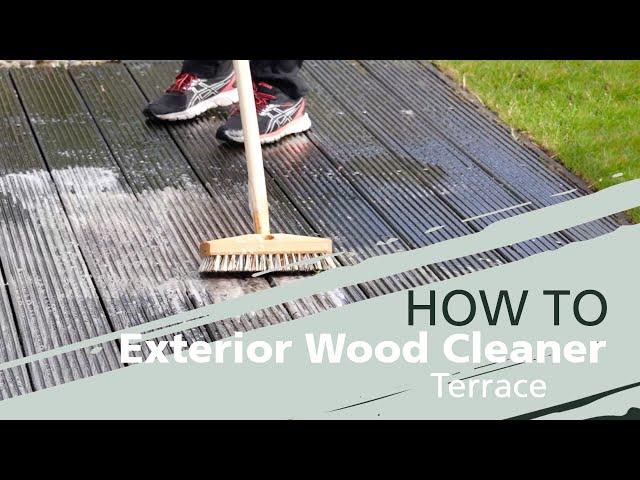 How to clean your wooden, bankirai terrace with the Exterior Wood Cleaner | Rubio Monocoat