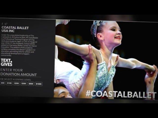 Coastal Ballet USA -  What Does Ballet Mean to YOU - Lowcountry Giving 2016 -