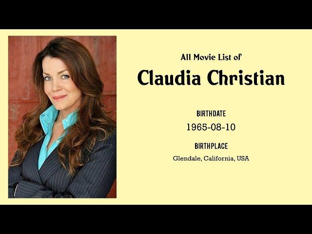 Claudia Christian Movies list Claudia Christian| Filmography of Claudia Christian