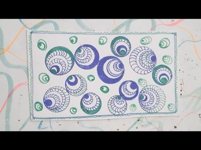 Circles Zentangle | Art Therapy
