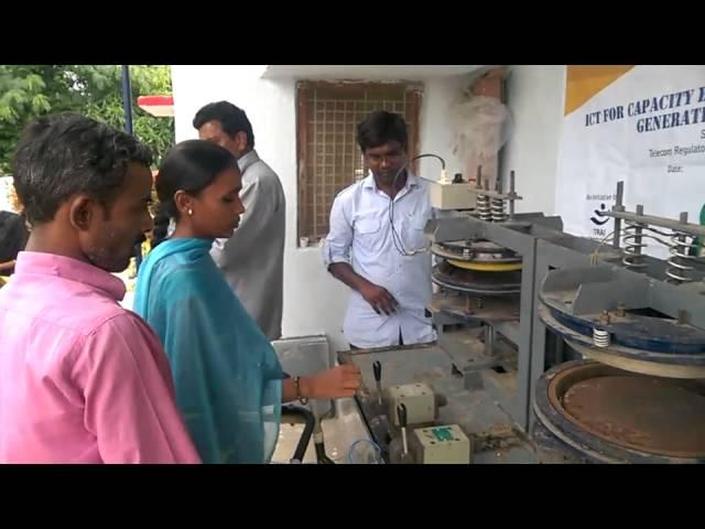 Paper Plate making Skill training under e-Swavlambika