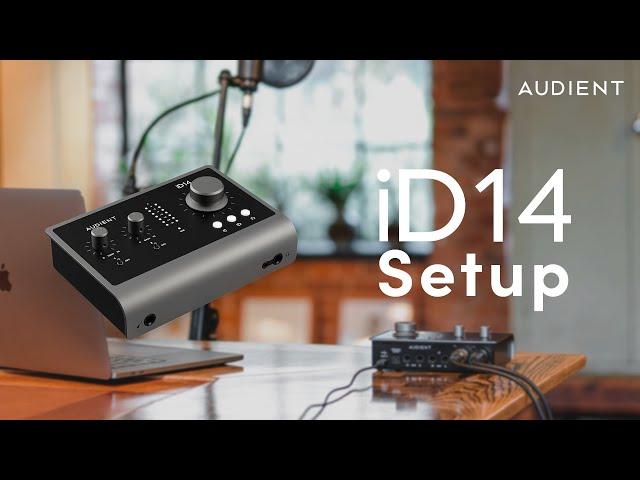 How to set up an Audient iD14 MkII Audio Interface