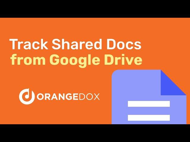 Track your Shared Google Drive Documents