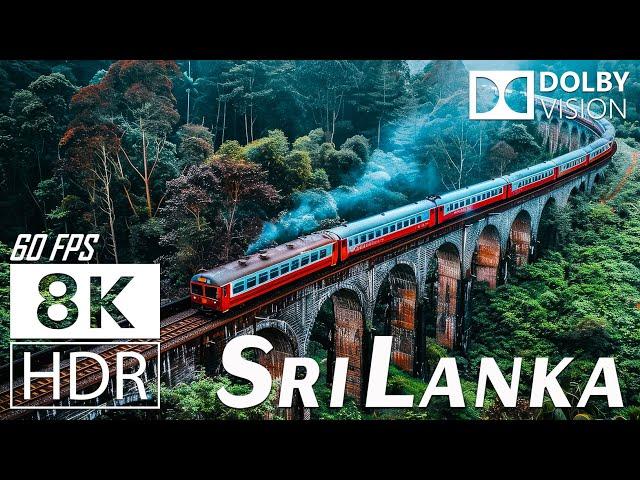 SRI LANKA 8K (HDR) - Enjoy the Beauty with Relaxing Music Takes You Into the World of Wild Nature