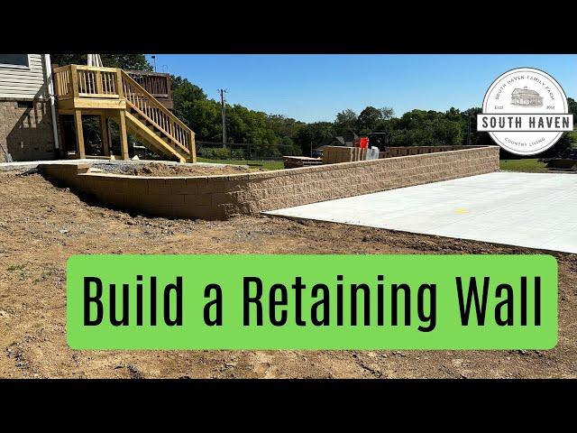 Versa-Lok Square Foot Retaining Wall Construction