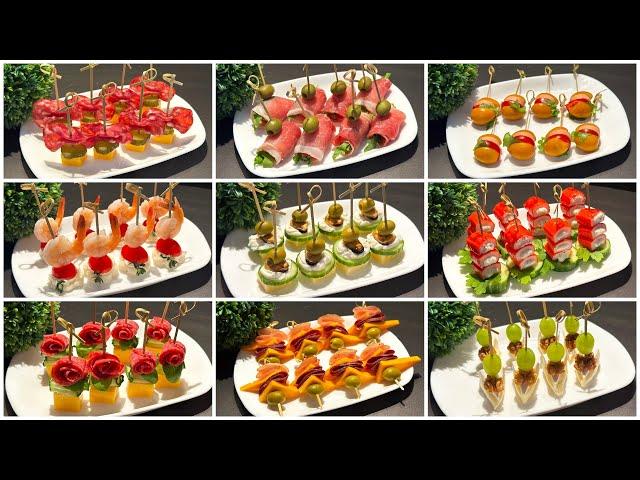 TOP 9 Quick Party Appetizers! Easy Party and Buffet Appetizers in 5 Minutes!