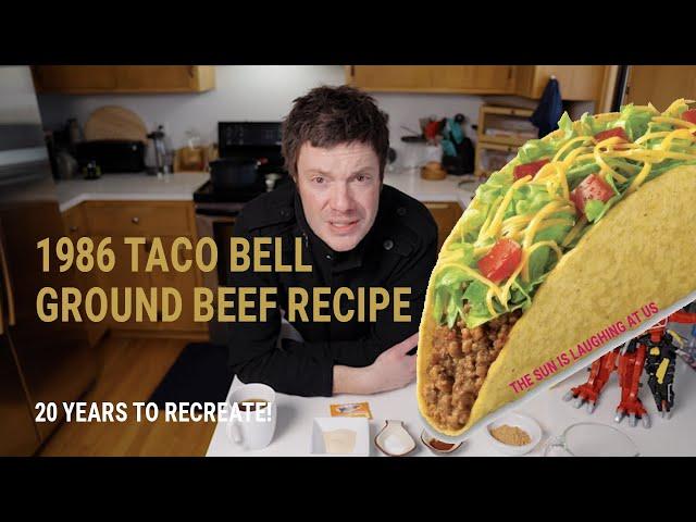 Copycat recipe for 1986 Taco Bell Ground Beef Tacos