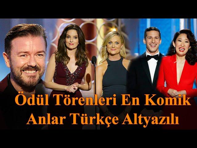 Ödül Törenleri En Komik Anlar Altyazılı | Ricky Gervais, Amy Poehler, Tina Fey, Andy Samberg