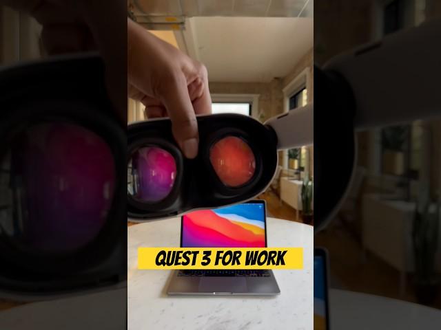 You can work in VR?!  #vr #virtualreality #meta #tech #technology #quest3 #business #immersed