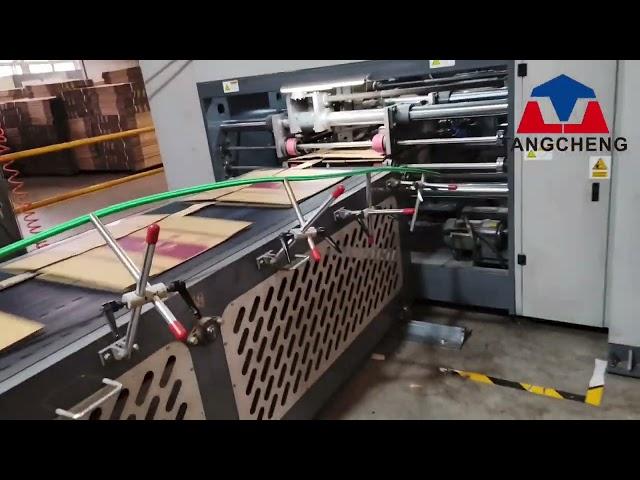 Automatic Corrugated Box Folder Gluer Stitcher | Carton Box Folder Gluing Stitching Machine
