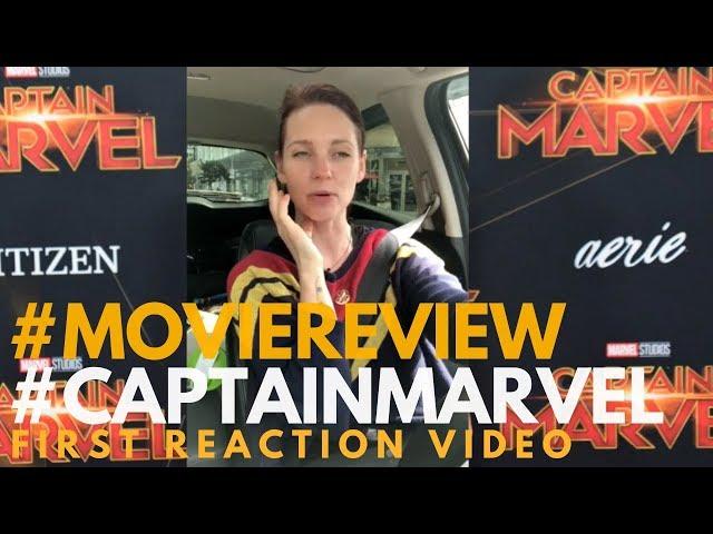 Captain Marvel First Reaction Review by Sheena Leigh for #RedCarpetReport #CaptainMarvel