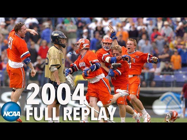 Navy v. Syracuse: 2004 NCAA Lacrosse Championship Classic (Full broadcast)